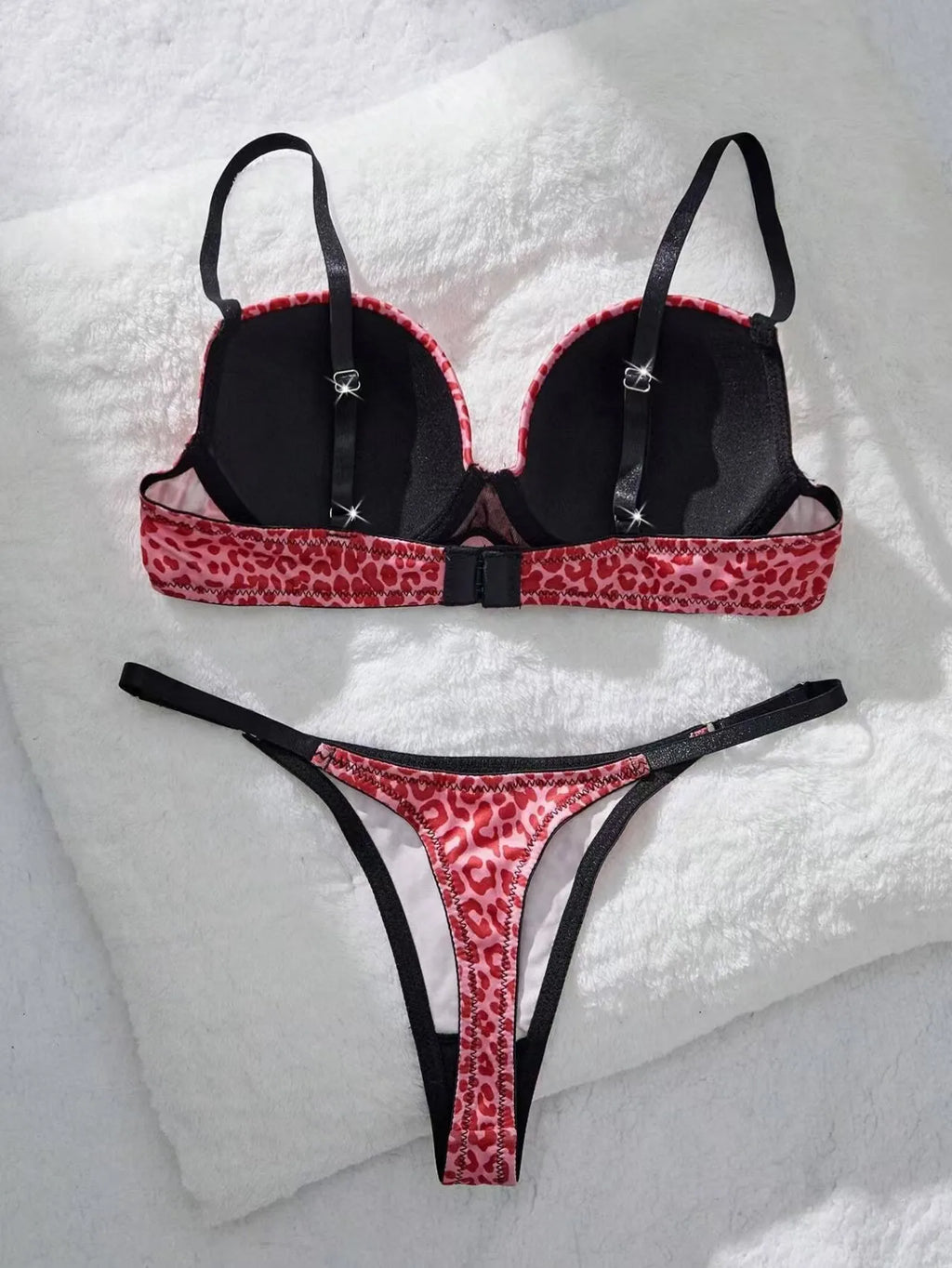 Colorful Floral Embroidery Longline Corset Bra and Panty Set