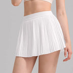 High Waist Pleated Tennis Skirt with Lightweight Athletic Streetwear Styling