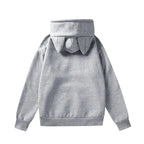 Minimalist Anime Cat Ear Hoodie with Kawaii Streetwear Aesthetic Design
