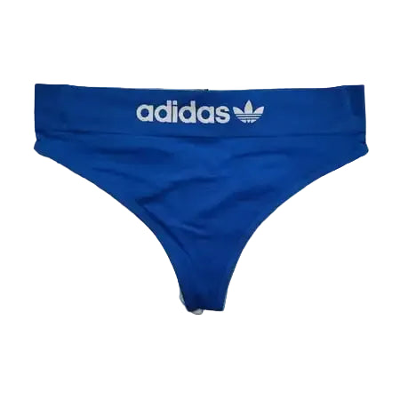 Women’s Blue Seamless-Style Thong with Wide Waistband, Minimal Silhouette and Clean Everyday Design