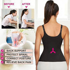 Zip-Front Neoprene Workout Tank and Waist Cincher