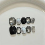 Celestial Gothic Press On Nails with Alternative Charm Inspired Artwork