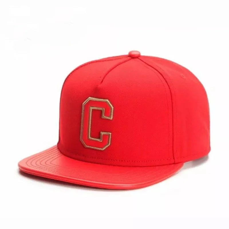Structured Embroidered Snapback Baseball Cap with Flat Brim for Urban Streetwear Fashion Style