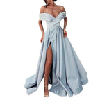 Off Shoulder High Slit Formal Alternative Evening Gown Dress