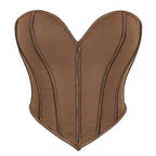 Strapless Corset Tube Top with Sculpted Panels and Backless Silhouette