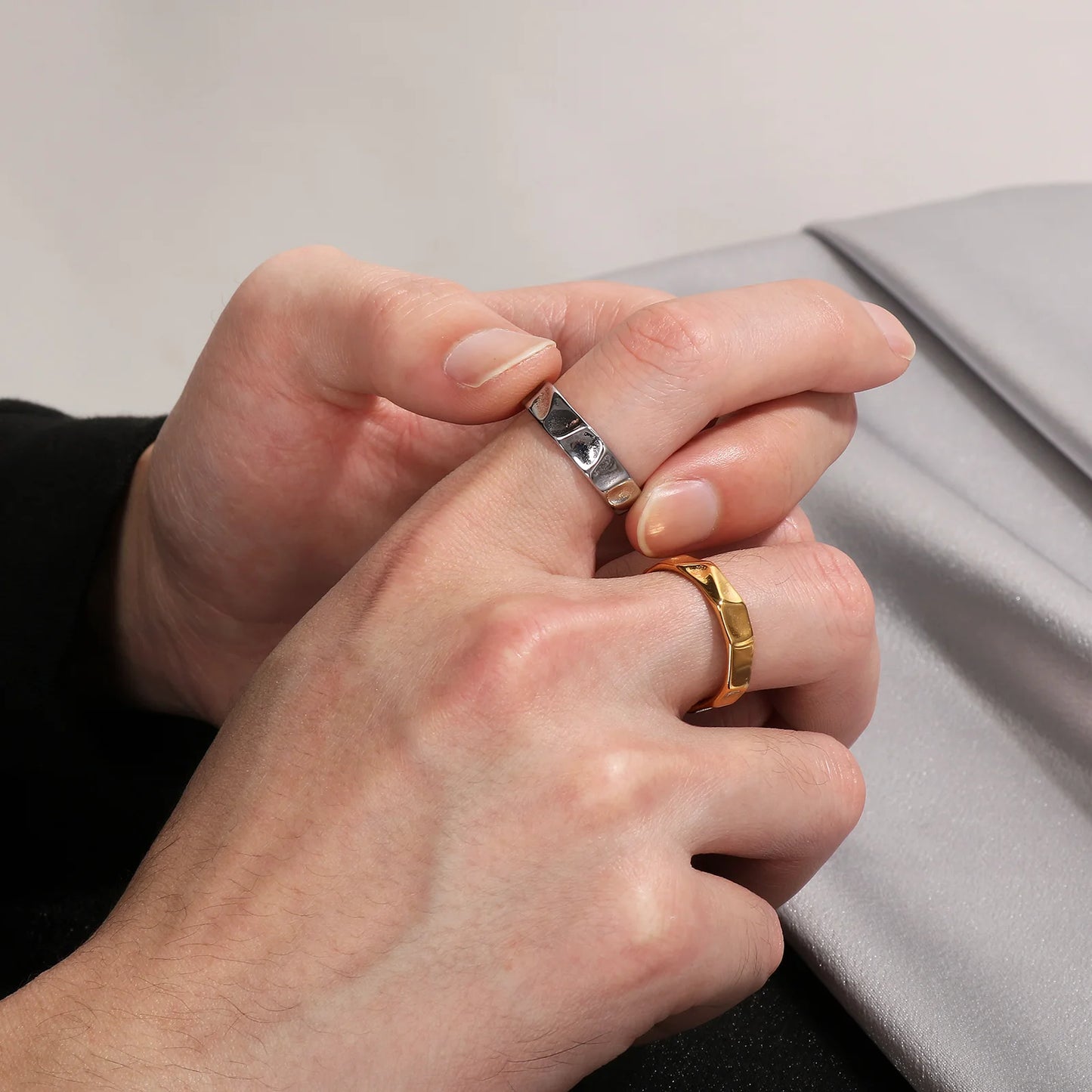 Minimalist Geometric Band Ring Punk Alternative Everyday Statement Jewelry