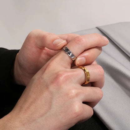 Minimalist Geometric Band Ring Punk Alternative Everyday Statement Jewelry