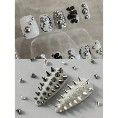 Gothic Punk Nail Art Sticker Set with Ornamental Alternative Fashion Details