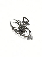 Gothic Spider Hair Claw Clip Y2K Statement Alternative Hairstyle Accessory