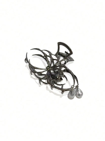 Gothic Spider Hair Claw Clip Y2K Statement Alternative Hairstyle Accessory