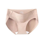 3-Piece Seamless Ribbed Mid-Rise Brief Set in Earthy Neutrals