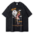 Vintage Anime-Inspired Mythic Manga Streetwear Oversized Cotton Graphic T-Shirt