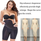 Black Contoured Enhancing Shaping Short with Sheer Side Panels