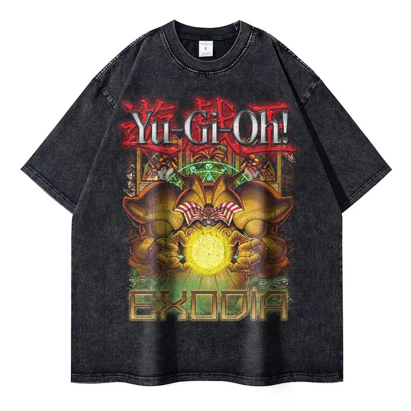 Vintage Fantasy Anime Streetwear Tee with Retro Manga-Inspired Graphic