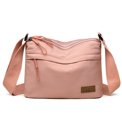 Multi Pocket Shoulder Crossbody Bag with Structured Everyday Storage