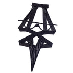 Bold Black Strappy Cage Bodysuit with O-Ring Hardware