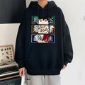 Anime Minimal Typography Hoodie with Japanese Streetwear Aesthetic