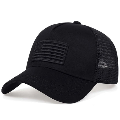 Unisex Breathable Mesh Baseball Cap with Embroidered Patch for Casual Outdoor Everyday Wear