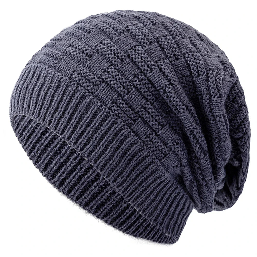 Long Slouchy Acrylic Knit Beanie for Relaxed Streetwear Casual Winter Everyday Fashion Style