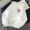 Anime Fox Graphic Hoodie with Cute Manga Streetwear Aesthetic