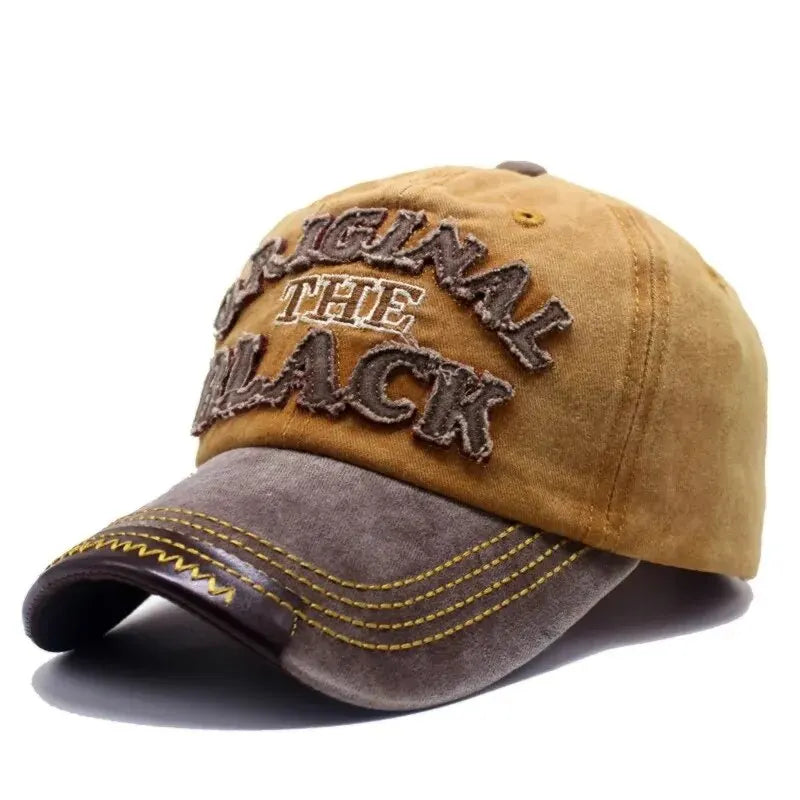 Unisex Vintage Washed Baseball Cap with Embroidered Detail for Everyday Casual Streetwear Style