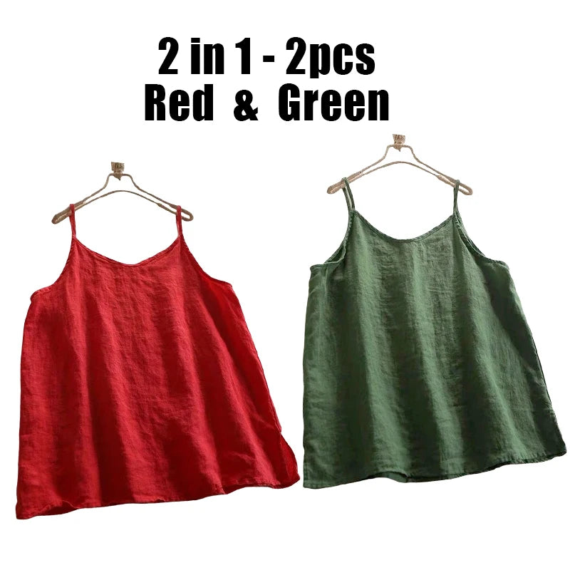 Relaxed V-Neck Camisole Tank Top with Lightweight Everyday Streetwear Styling