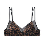 Seamless Minimalist Triangle Bralette and High-Leg Cheeky Panty Set with Double-Strap Accents