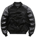 Men's Vintage-Inspired Varsity Bomber Jacket with Relaxed Streetwear Silhouette
