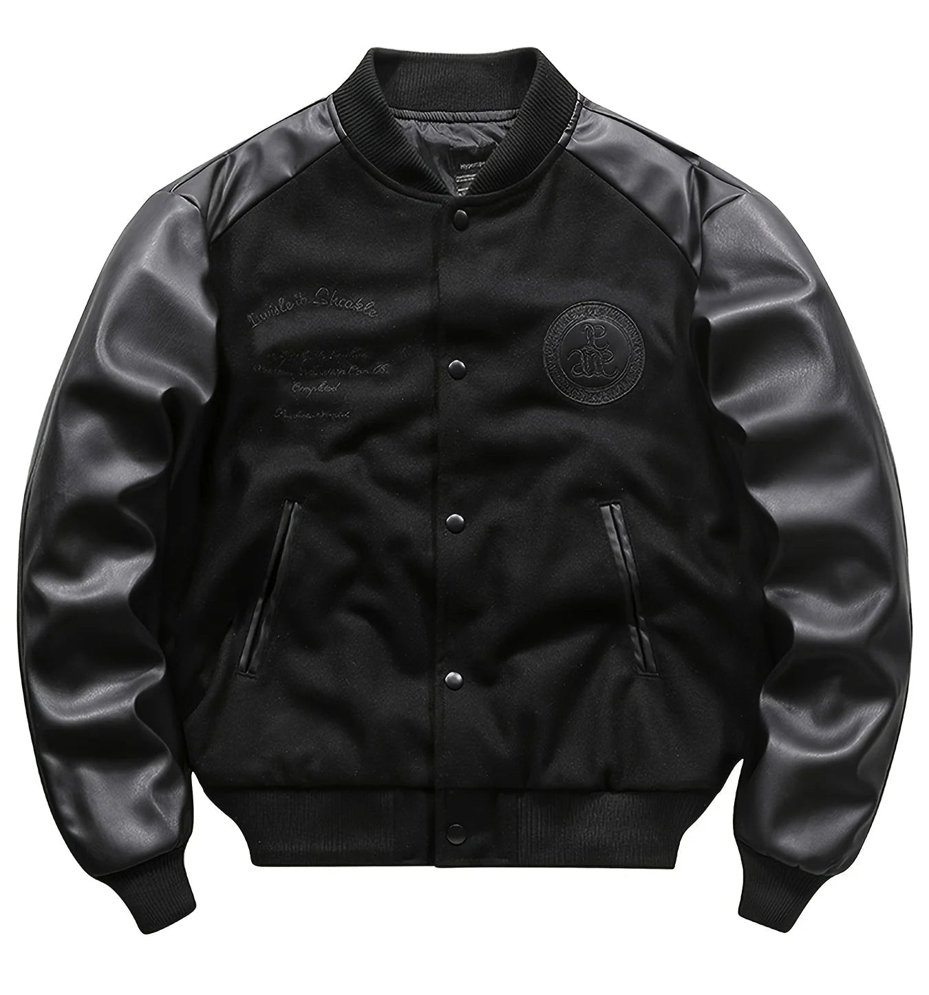 Men's Vintage-Inspired Varsity Bomber Jacket with Relaxed Streetwear Silhouette