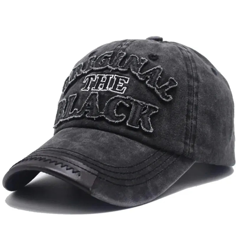 Unisex Vintage Washed Baseball Cap with Embroidered Detail for Everyday Casual Streetwear Style