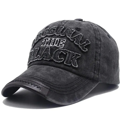 Unisex Vintage Washed Baseball Cap with Embroidered Detail for Everyday Casual Streetwear Style