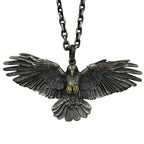 Gothic Raven Pendant Necklace for Dark Alternative Fashion