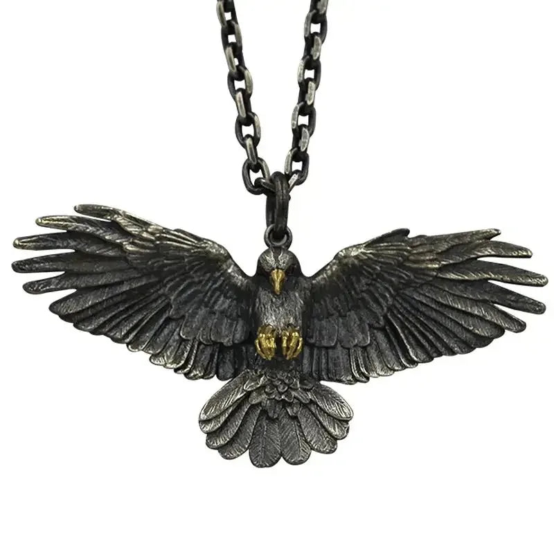 Gothic Raven Pendant Necklace for Dark Alternative Fashion