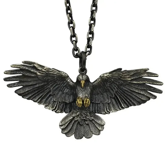 Gothic Raven Pendant Necklace for Dark Alternative Fashion