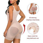 Seamless Open-Bust Mid-Thigh Shaping Bodysuit with Sheer Lace Accents