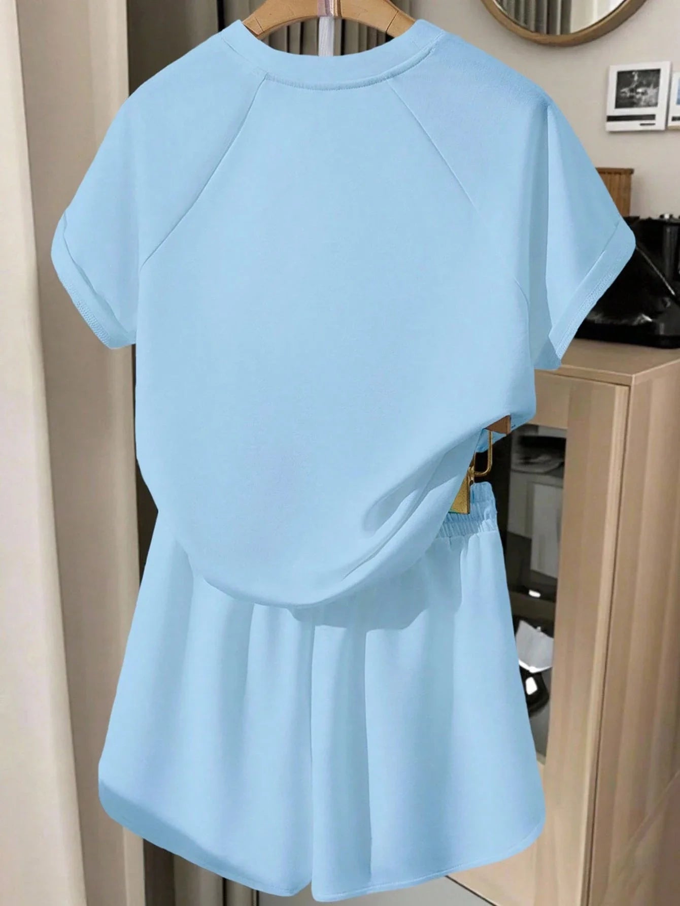 Oversized T-Shirt and Drawstring Shorts Casual Streetwear Co-Ord Set