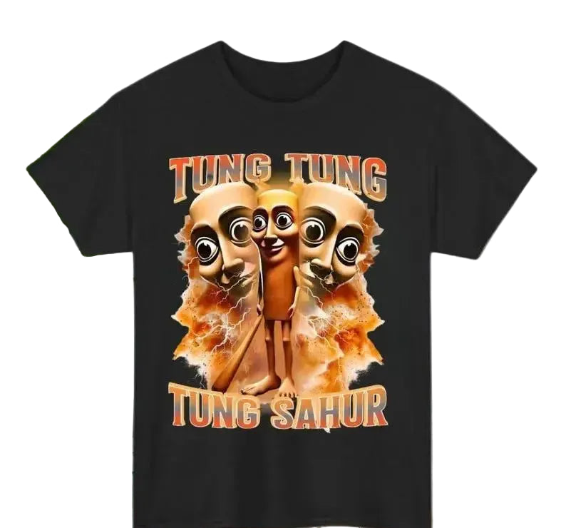Retro Cartoon Graphic Streetwear T-Shirt with Playful Illustrative Front Artwork