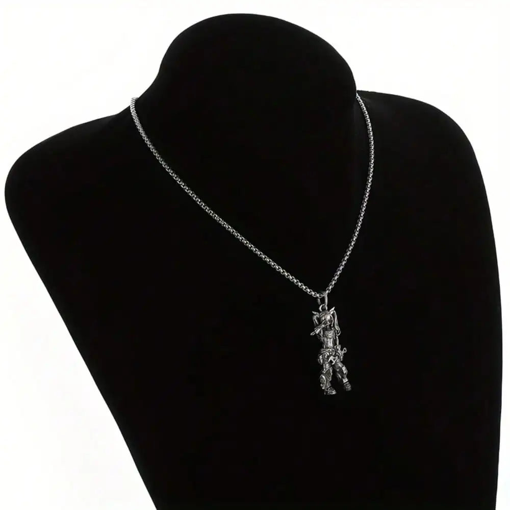 Gothic Figure Pendant Necklace with Dark Fantasy Alternative Statement Styling