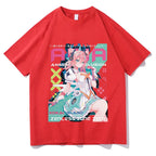 Kawaii Anime-Inspired Oversized Graphic Casual Japanese Streetwear Fashion T-Shirt