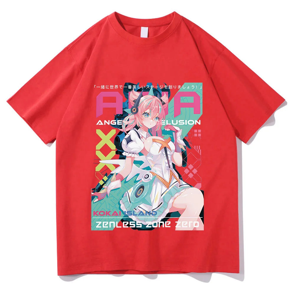 Kawaii Anime-Inspired Oversized Graphic Casual Japanese Streetwear Fashion T-Shirt