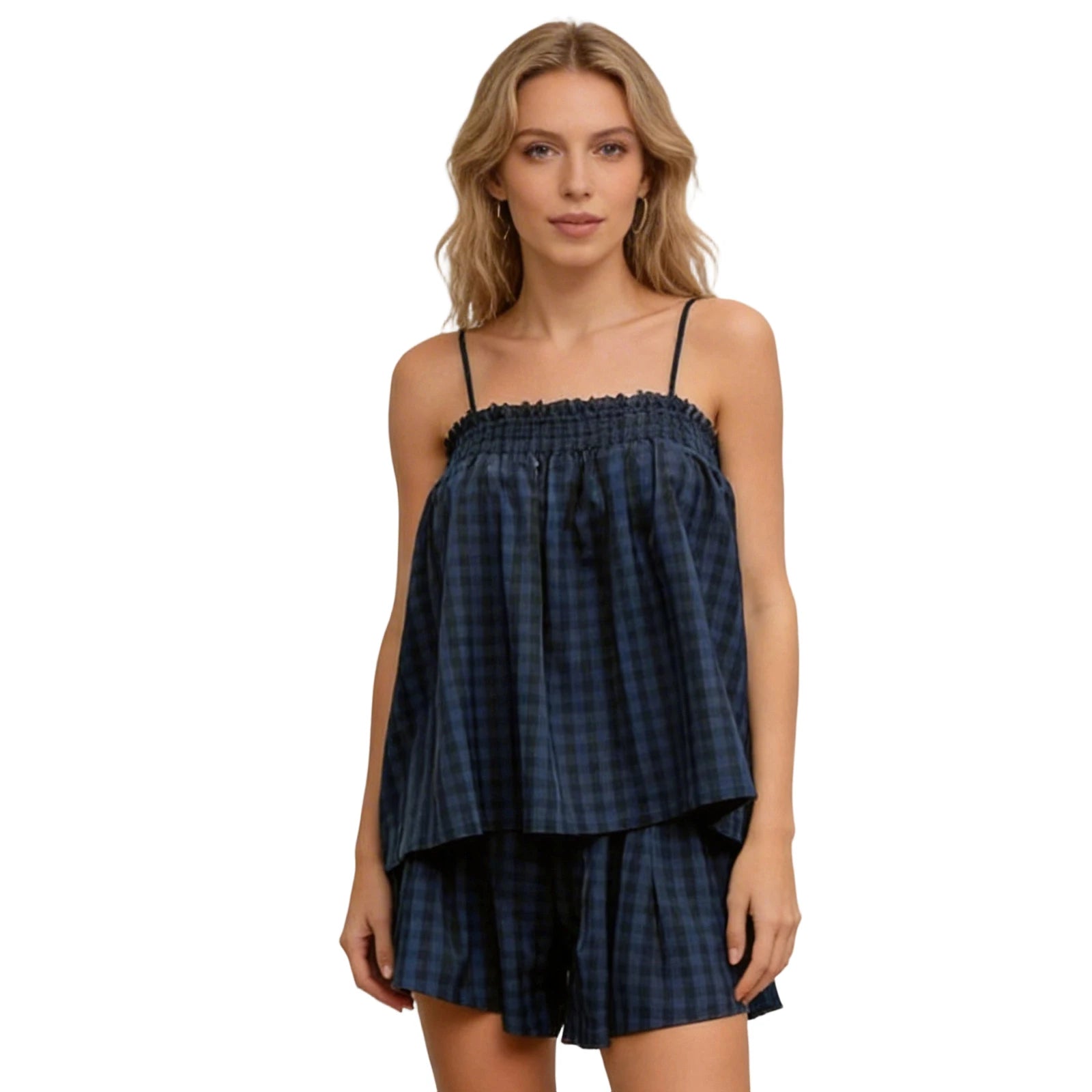 Women's Floral Print Cami and Shorts Co-Ord Set Relaxed Summer Outfit