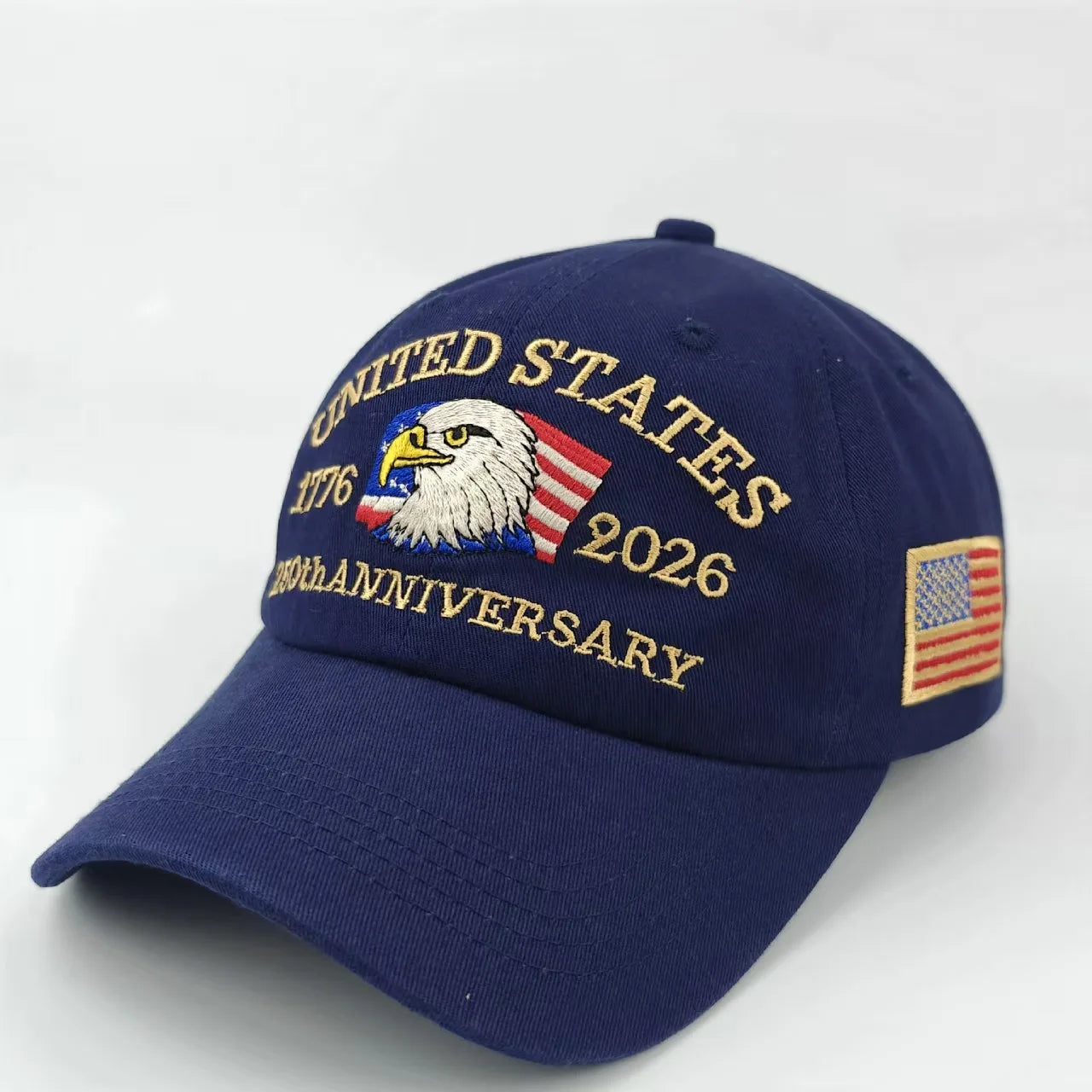Vintage Embroidered Adjustable Cotton Baseball Cap with Curved Brim for Everyday Casual Style