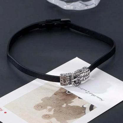 Vintage Bow Choker Necklace for Gothic Dark Feminine Alternative Fashion