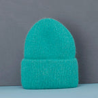 Soft Rabbit Fur Knit Beanie for Everyday Casual Outdoor Winter Fashion and Comfort Style