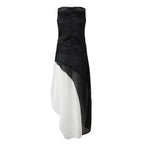 Layered Chiffon Maxi Dress With Draped Panels And Fluid Movement