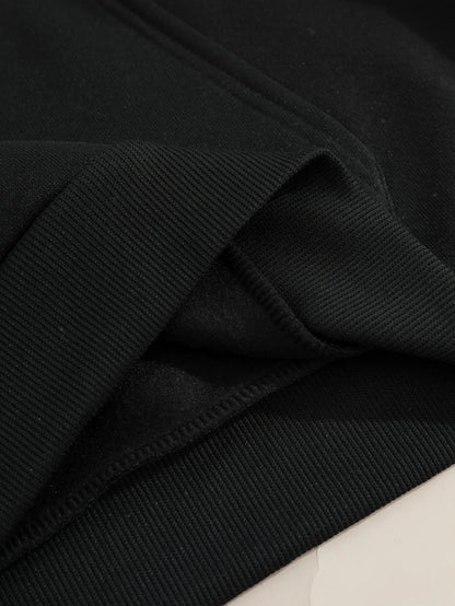 Minimalist Gothic Symbol Hoodie For Anime Streetwear Fashion