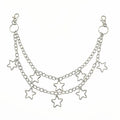 Crescent Moon Layered Waist Chain for Gothic and Alternative Fashion