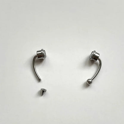 Magnetic Horseshoe Nose Ring for Alternative Punk and Gothic Styling