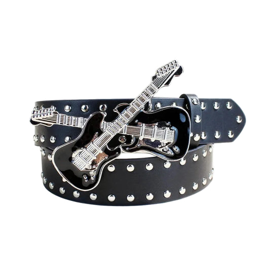 Guitar Accent Waist Belt for Gothic Punk Y2K Alternative Fashion
