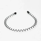 Minimalist Wavy Metal Headband Alternative Streetwear Hair Accessory